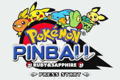 Pokemon Pinball - Ruby & Sapphire Title Screen